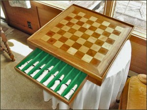 Chess Board with Drawers